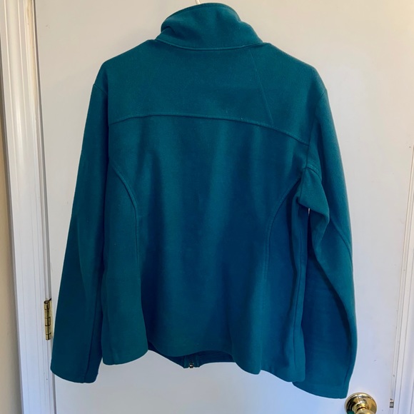 Columbia Teal Fleece Zip-up Jacket XL - Picture 7 of 11